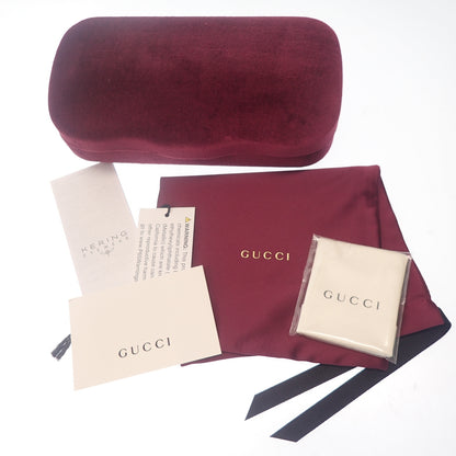 Unused ◆ Gucci sunglasses teardrop color lens Sherry line 62□15-130 GG0009S with case brown x brown gold tortoiseshell pattern GUCCI [AFI2] 