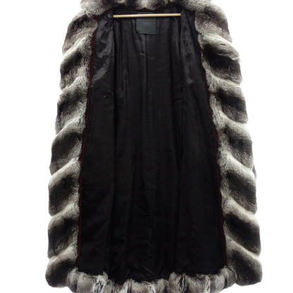 FENDI long coat chinchilla gray 44 FENDI [AFF20] [Used] 