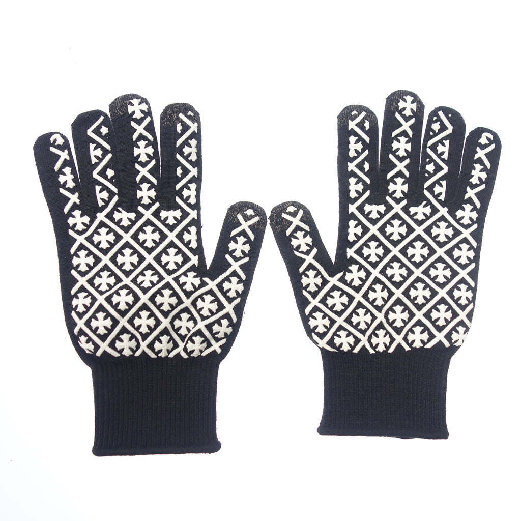 Good Condition◆Chrome Hearts Gloves WORK GLOVES Black Chrome Hearts [AFI20] 