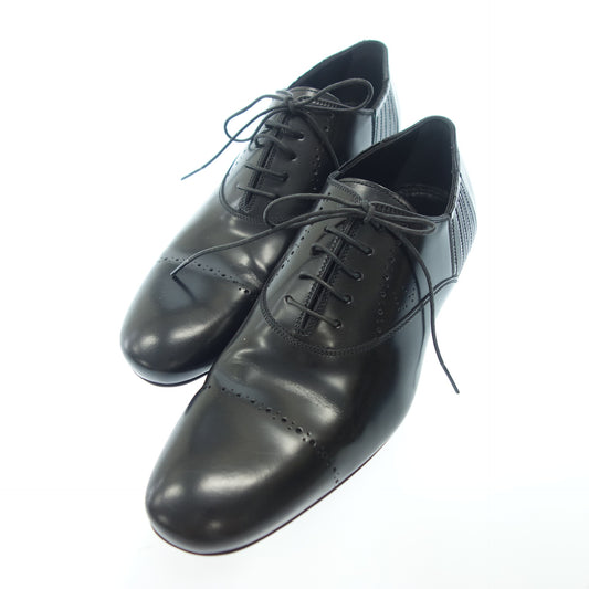 Louis Vuitton lace-up leather shoes 5LV men's black 6 LOUIS VUITTON [AFC32] [Used] 