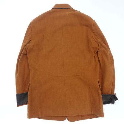 Hermes Jacket Cotton x Leather Men's 48 Camel HERMES [AFB23] [Used] 