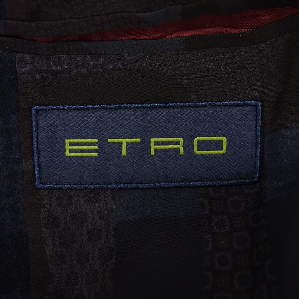 状况良好◆ETRO 切斯特外套羊绒混纺男式尺寸 52 海军蓝 ETRO [AFB3] 