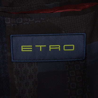 状况良好◆ETRO 切斯特外套羊绒混纺男式尺寸 52 海军蓝 ETRO [AFB3] 