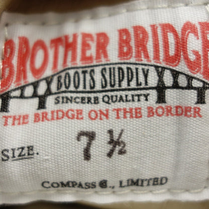 未使用 ◆ Brother Bridge 皮鞋 德国训练师 BERLIN 麂皮男式 US7.5 白色 BROTHER BRIDGE [AFD6] 