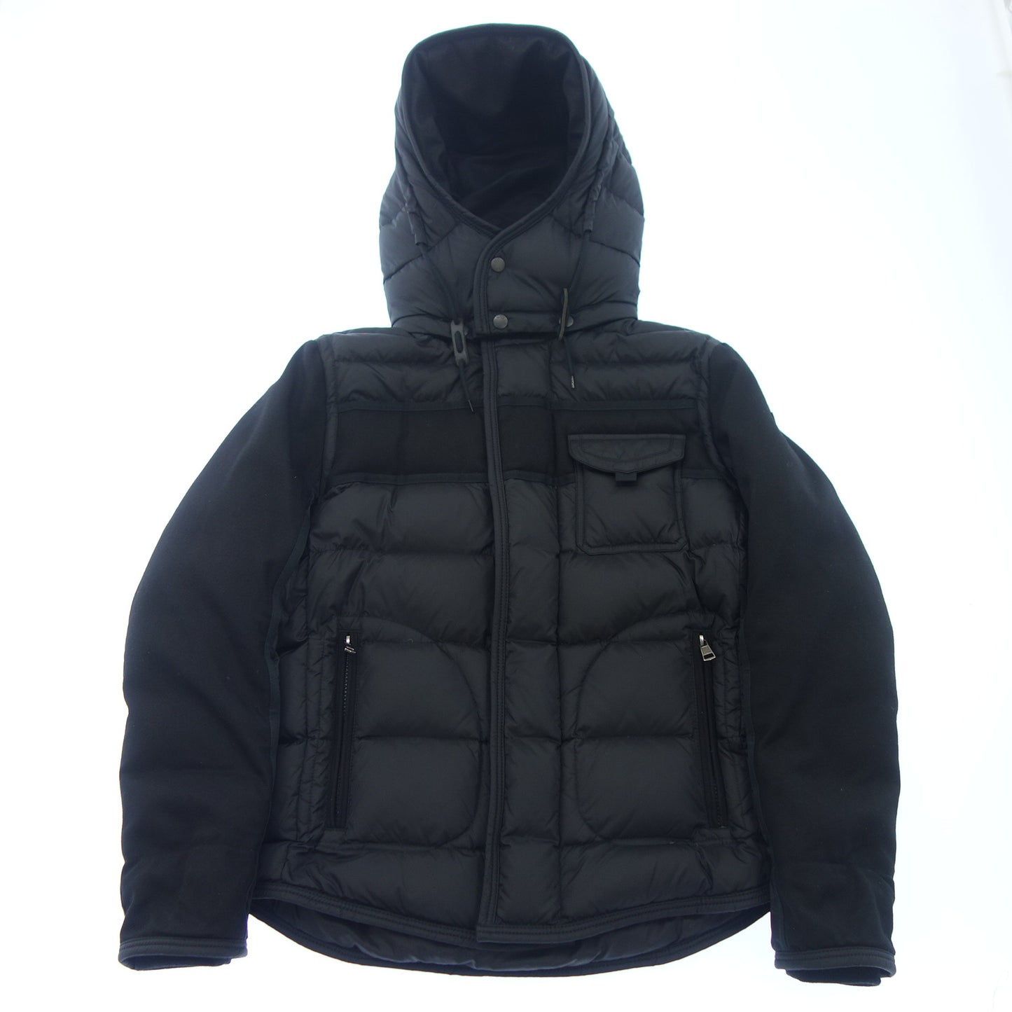 Moncler Down Jacket Switching Design Hooded RYAN Men's Black 1 MONCLER [AFA8] [Used] 