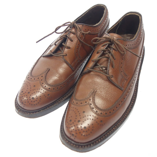 状况良好◆FLORSHEIM 全布洛克鞋 KENMOOR 97625 男士尺码 6D 棕色 FLORSHEIM [AFC31] 