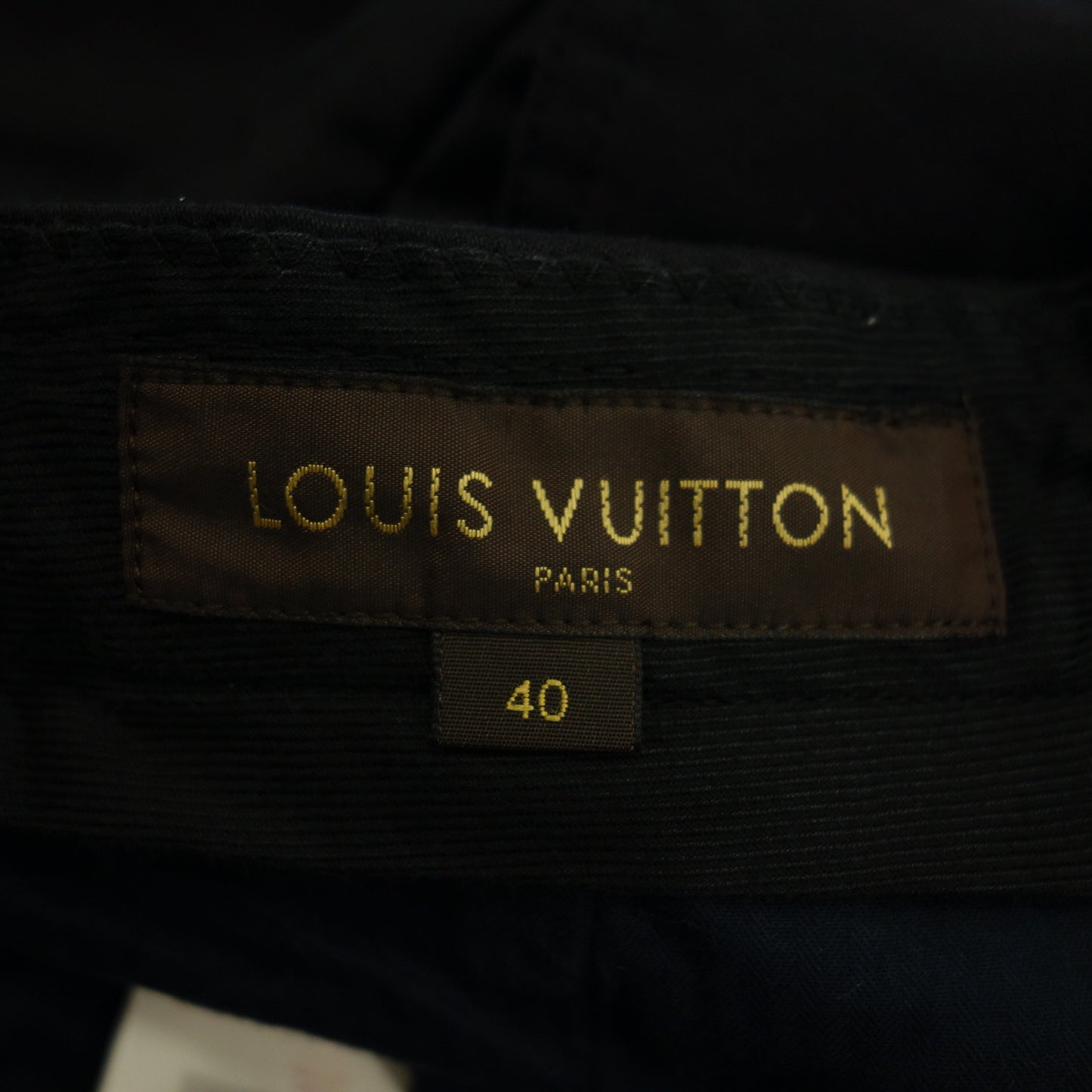 二手 ◆Louis Vuitton 长裤 黑色尺码 40 女式 LOUIS VUITTON [AFB13] 