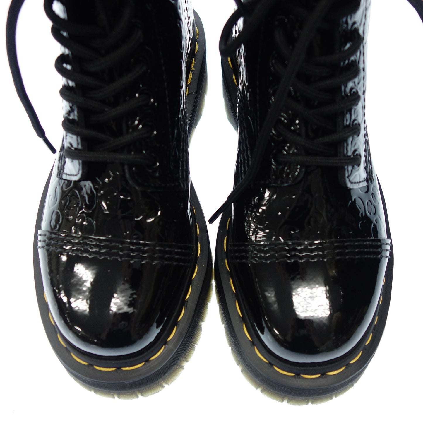 Good condition ◆ Dr. Martens leather boots patent 8 holes ladies black size UK3 Dr. Martens [AFC5] 