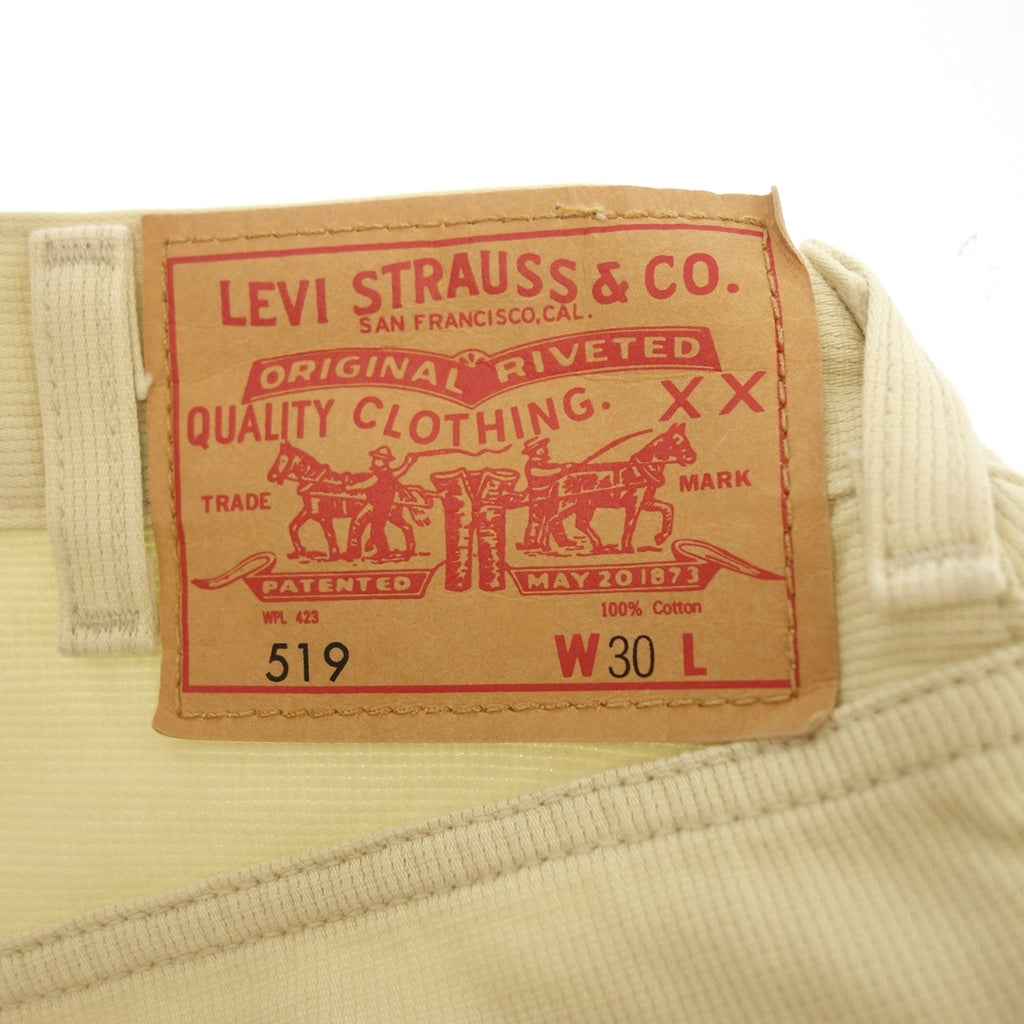 Good condition ◆ Levi's Vintage Clothing Pique Pants 1960 519 Reprint 51860 Men's Beige Size W30 LEVIS LVC LEVI'S VINTAGE CLOTHING [AFB13] 