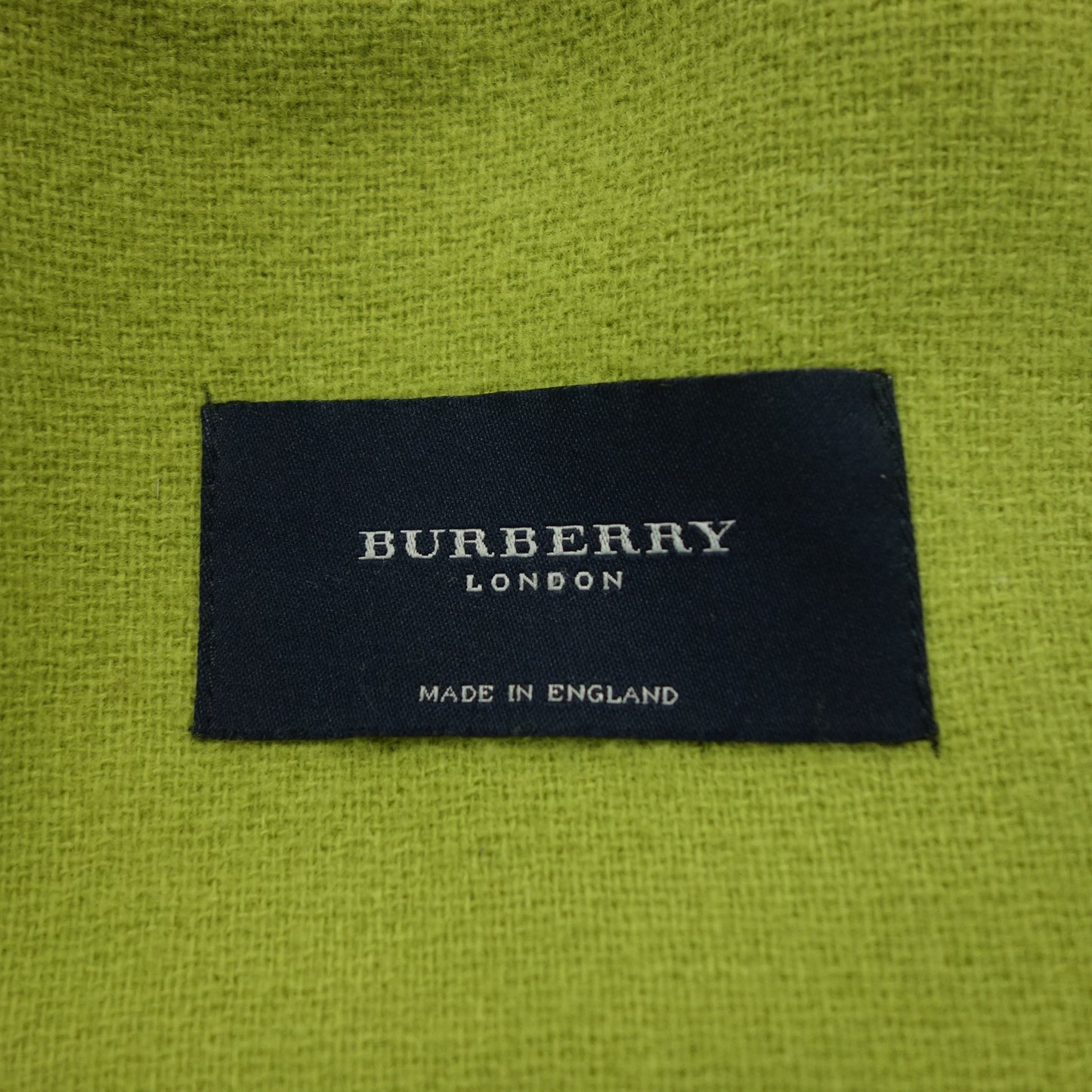 二手◆Burberry London 粗呢大衣 100% 羊毛纽扣 英国制造 女式 绿色 S 码 BURBERRY LONDON [AFA11] 