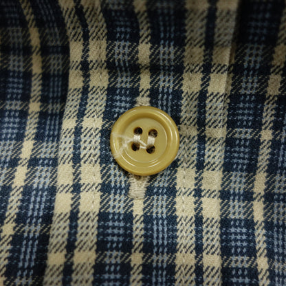 Good condition ◆ Gucci long sleeve shirt check button down 628336 Men's Blue Size 50 GUCCI [AFB46] 