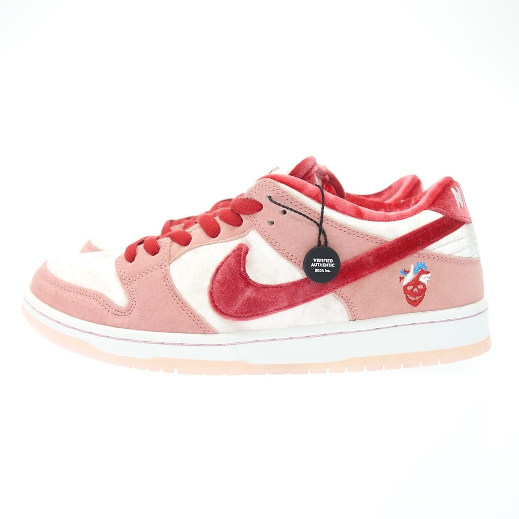 新品同様◆ナイキSB × ストレンジラブ スニーカー ダンク DUNK LOW PRO QS バレンタインデー 赤系 メンズ 27.5cm CT2552-800 NIKE×STRANGE LOVE【AFD1】