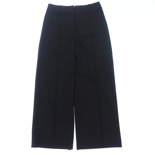 Very good condition◆Hermes wide pants lining H ladies black size 34 HERMES [AFB35] 