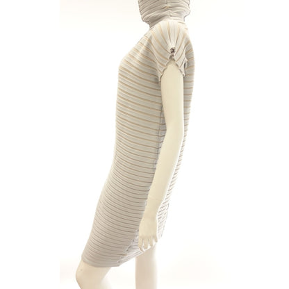 状况良好 ◆ Pleats Please Issey Miyake 束腰外衣 PP01KH752 闪亮不对称女士灰色 尺寸 3 PLEATS PLEASE ISSEY MIYAKE CHIRA CIRA [AFB29] 