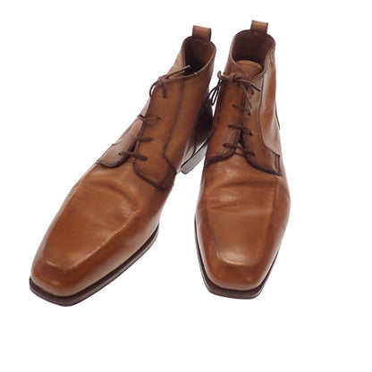 Used ◆Berluti High Cut Leather Shoes 6 Half 1586 445 Men's 6 1/2 Brown Berluti [AFC19] 