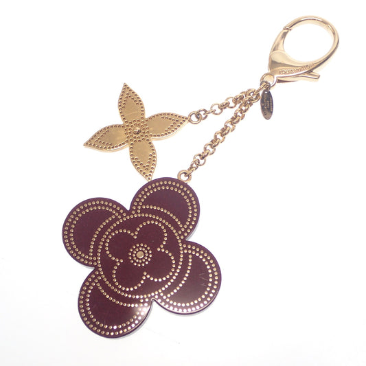 Louis Vuitton 钥匙扣 Monogram Flower M66973 金色 x 紫色 LOUIS VUITTON [AFI11] [二手] 