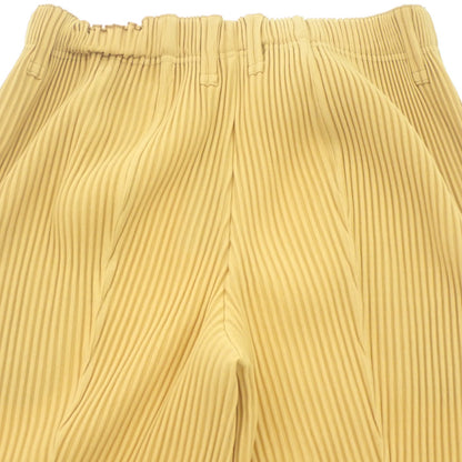 ISSEY MIYAKE HOMME PLISSE Pants Tapered HP11JF159 Yellow Men's 1 ISSEY MIYAKE HOMME PLISSE [AFB21] [Used] 