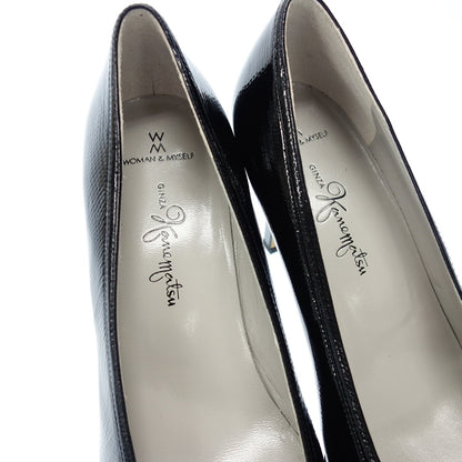 Like new◆Ginza Kanematsu Woman &amp; Myself Pumps Ladies 23.5 Black GINZA Kanematsu WOMAN &amp; MYSELF [AFC45] 