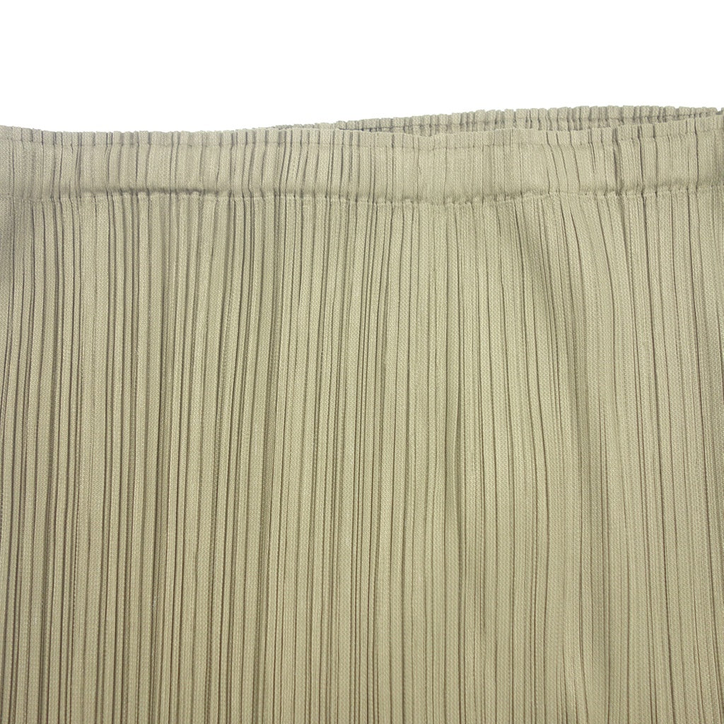 Very good condition ◆ Pleats Please Long Skirt Women's Khaki Size 2 PP31-JG505 PLEATS PLEASE [AFB29] 