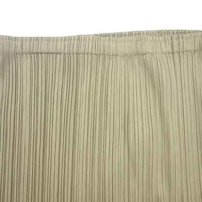 Very good condition ◆ Pleats Please Long Skirt Women's Khaki Size 2 PP31-JG505 PLEATS PLEASE [AFB29] 