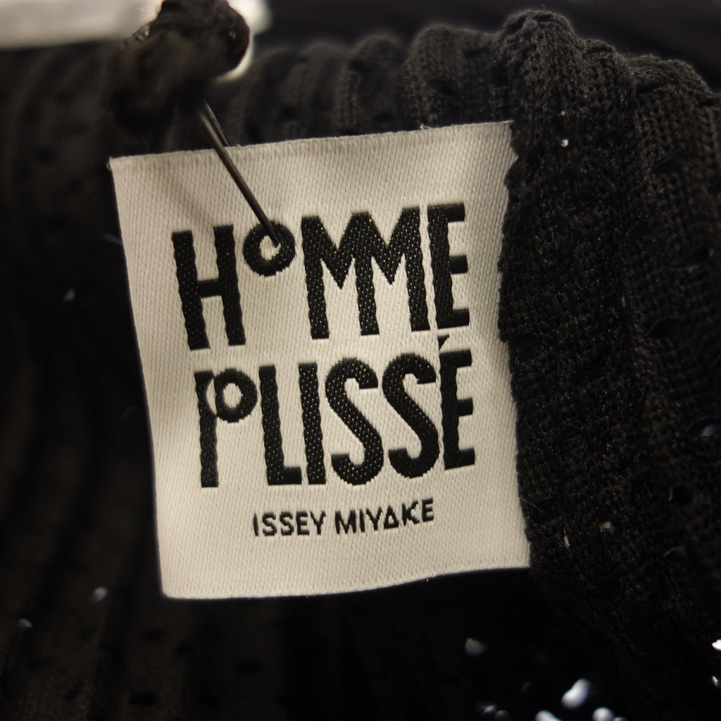 Like new ◆ HOMME PLISSE ISSEY MIYAKE Gown Coat Mesh Pleated Men's Black Size 1 HP91JA149 HOMME PLISSE ISSEY MIYAKE [AFB50] 