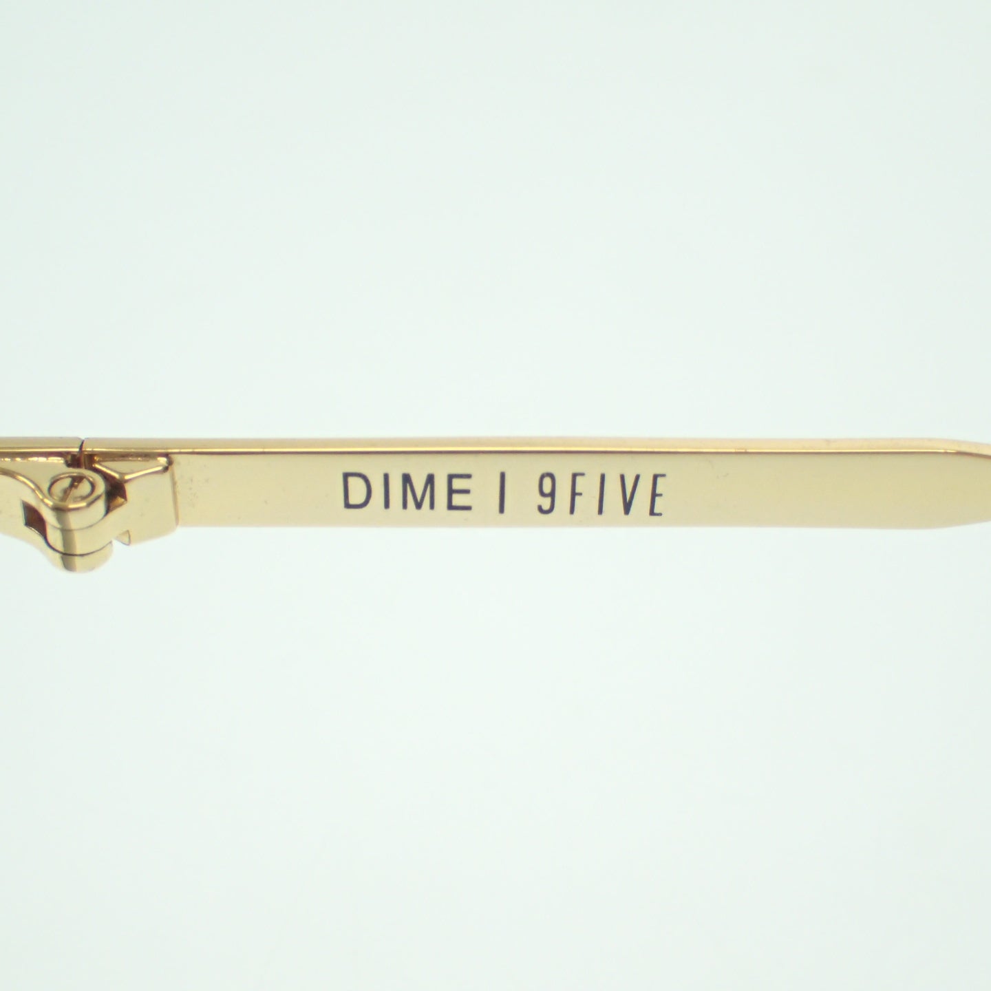美品◇ナインファイブ サングラス ダイム DIME ケース付き 金×グレー系