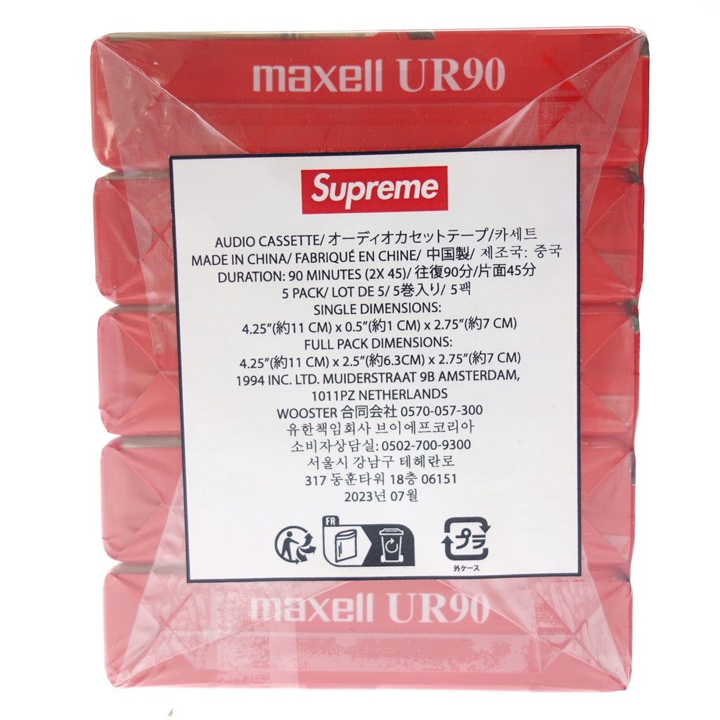 未使用 ◆ Supreme 盒式磁带 Maxell 5 件套未开封 Supreme Maxell [AFI18] 