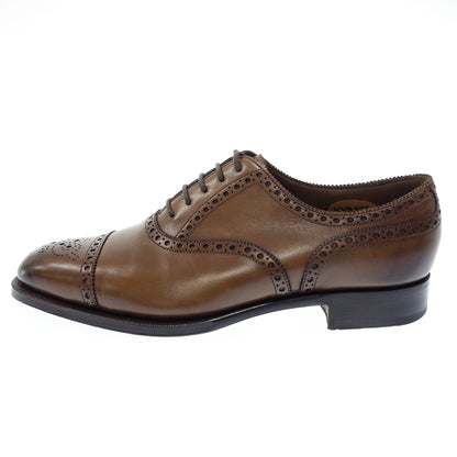 Very good condition ◆ Edward Green Cadogan Straight Tip Leather Shoes Semi Brogue Men's 6.5 Brown EDWARDGREEN CADOGAN [LA] 