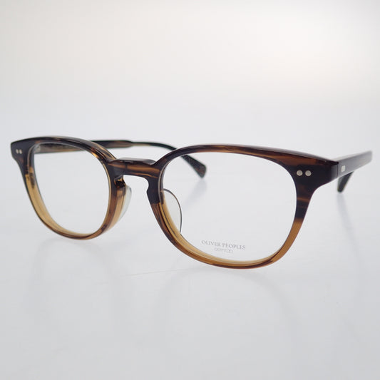 未使用 ◆ Oliver Peoples 眼镜 日期眼镜 Sarver-LA 8108 棕色 带镜盒 OLIVER PEOPLES [AFI8] 