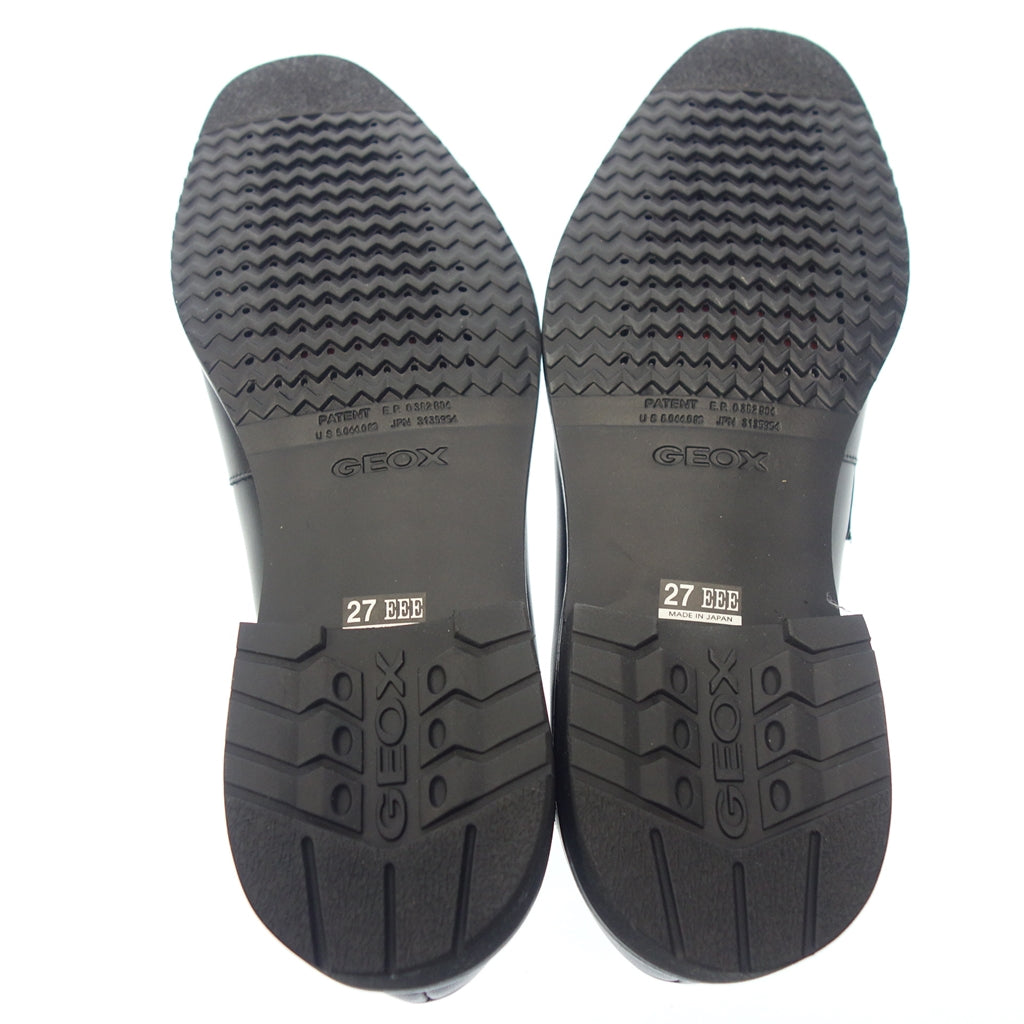 Unused ◆GEOX coin loafer men's black size 27 GEOX [AFD3] 