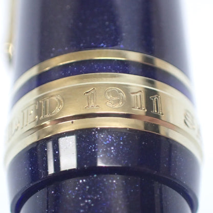 極美品◆セーラー 万年筆 プロフィットスタンダード JAPAN FOUNDED 1911 ブルー系 ペン先14K-585 PG-03B SAILOR【AFI18】