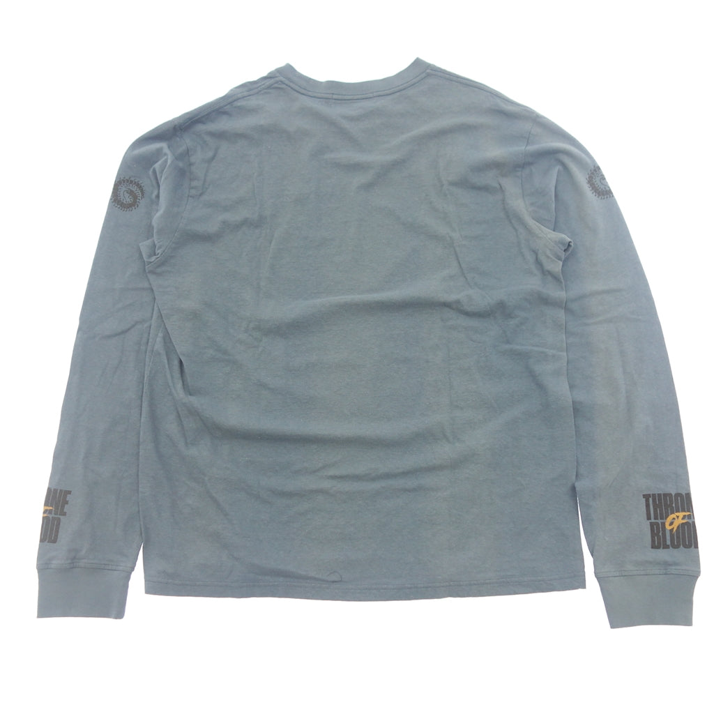 Good condition ◆ Undercover long sleeve T-shirt cut and sew UCZ4891-3 THRONE OF BLOOD Men's size 4 Blue UNDERCOVER [AFB1] 