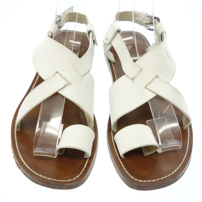 Used ◆BOTTEGA VENETA Sandals Leather Women's 35.5 White BOTTEGA VENETA [AFC19] 