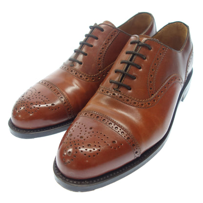 Good condition ◆ Berwick semi-brogue leather shoes 5237 Cordovan inner feather JR sole brown UK6 with box Berwick Premium Grade [LA] 