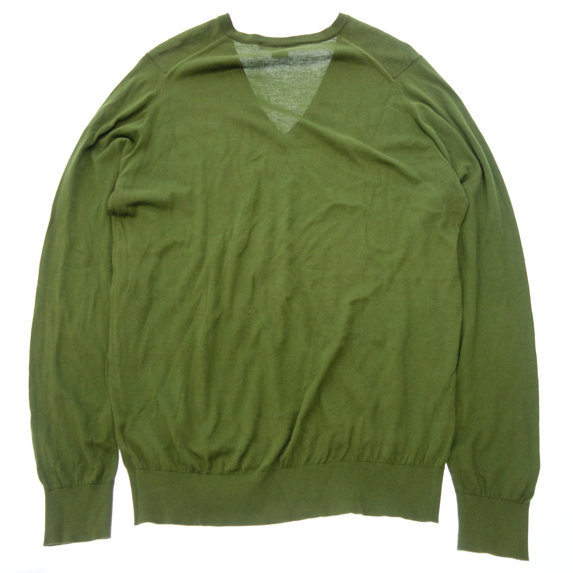 【未使用】JOHN SMEDLEY ニット/セーター S 中古◇ジョンスメドレー ニットセーター 長袖 Vネック コットン