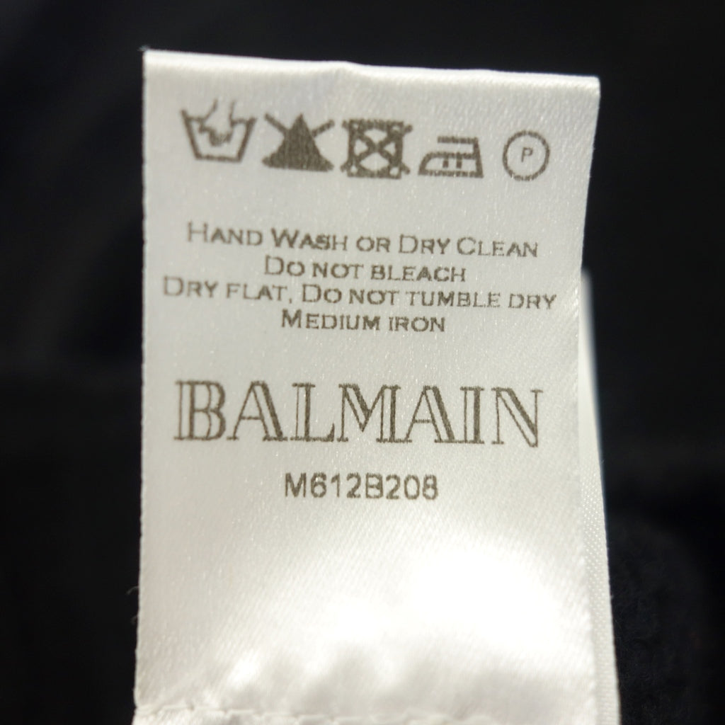 二手 ◆ Balmain 长袖针织毛衣羊毛男士尺码 XS 黑色 BALMAIN [AFB14] 