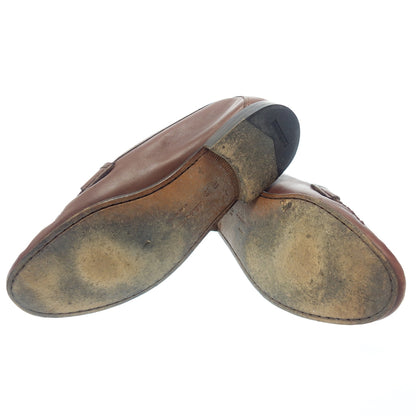 Used ◆Salvatore Ferragamo leather shoes loafers belt brown men's size 8.5 Salvatore Ferragamo [AFC48] 
