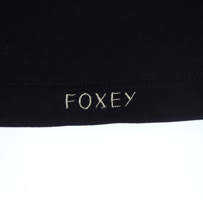 Good condition ◆ FOXEY NEW YORK T-shirt 40129 Women's Black Size 40 FOXEY NEW YORK [AFB52] 