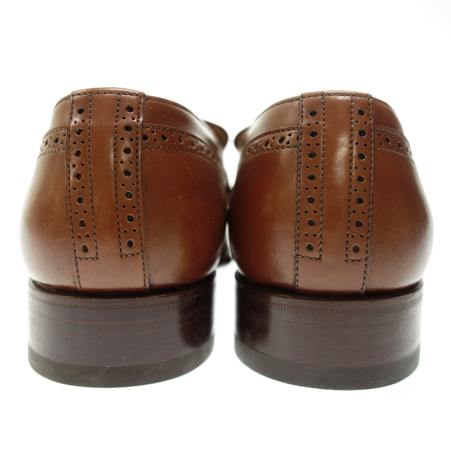 Good condition ◆ Louis Vuitton leather loafer punching men's size 5 brown LOUIS VUITTON [AFC1] 