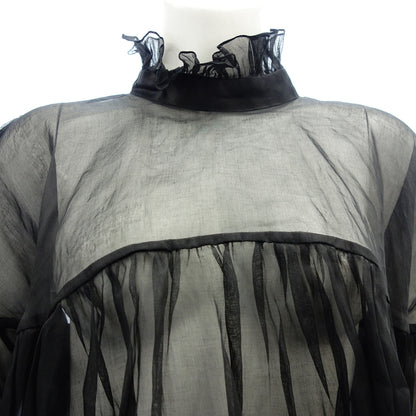 Beautiful item ◆ Cecilie bahnsen blouse organdy ladies black size UK8 Cecilie bahnsen [AFB30] 