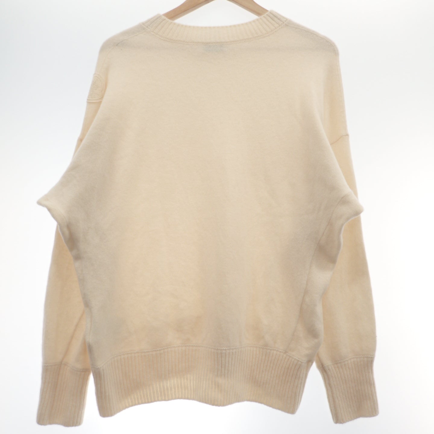 Moncler Knit Sweater MAGLIONE TRICOT GIROCOLLO Men's Ivory S MONCLER [AFB21] [Used] 