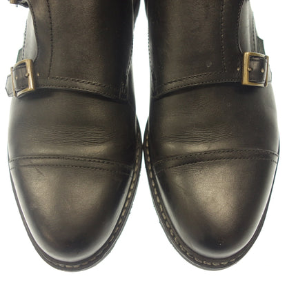 Good Condition ◆ Paraboots Leather Shoes Double Monk William Black Men's UK6.5 Paraboot [LA] 