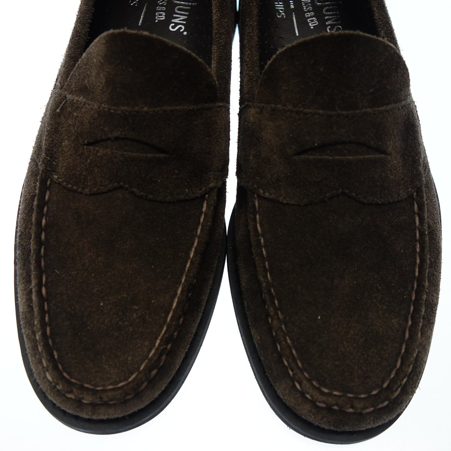 Very good condition ◆ GHBASS coin loafer suede men's 42 brown GHBASS [AFC3] 