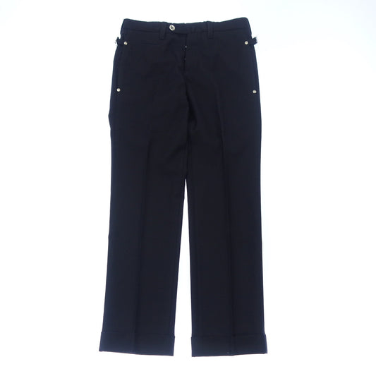 Very good condition ◆Pty Zero Uno Slacks Wool Side Adjuster Men's 44 Black PT01 [AFB12] 