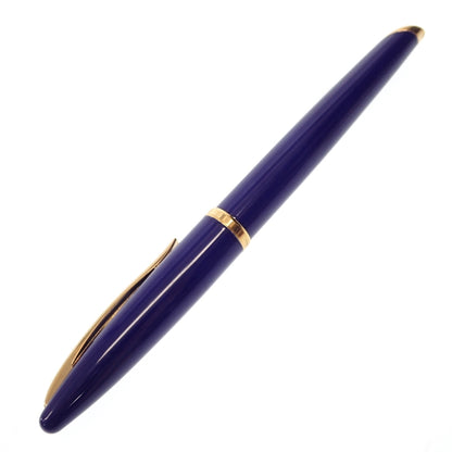 美品◆ウォーターマン 万年筆 カレン ペン先18K750 青×ゴールド WATERMAN CAREN【AFI13】