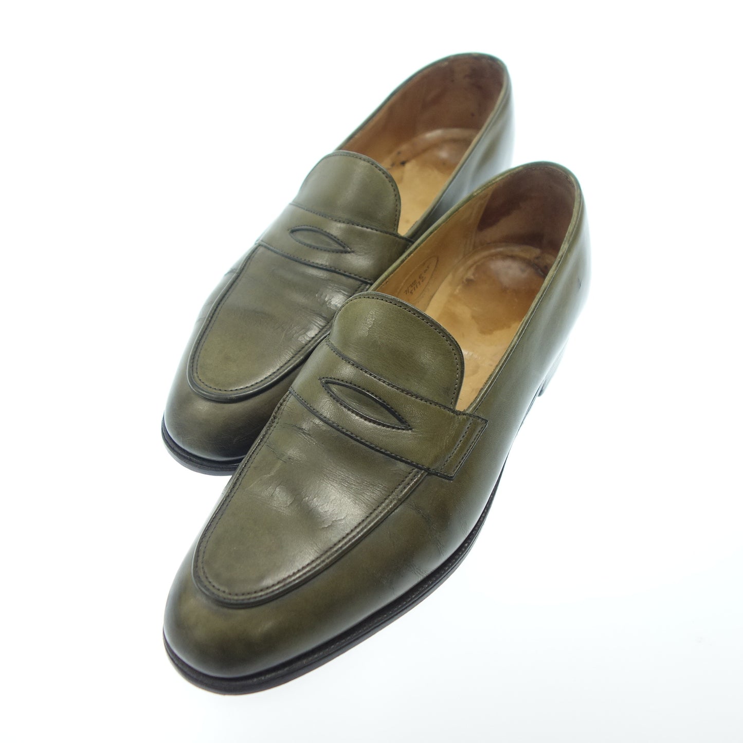 Edward Green Loafers Townsend 65 Last Men's Green UK7.5 EDWARDGREEN TOWNSEND [AFC35] [Used] 