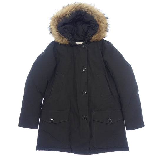 Good Condition◆Woolrich Down Coat Arctic Parka Women's Black Size L WWOU0540 WOOLRICH ARCTIC DETACHABLE FUR PARKA [AFA10] 