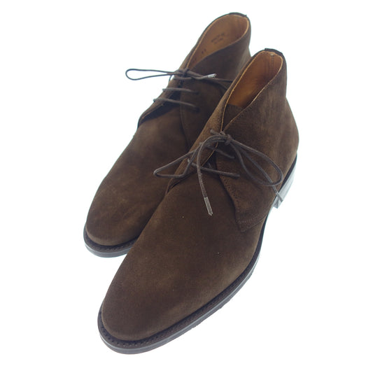 Unused ◆ Berwick Chukka Boots Suede Men's Size 6.5 Brown Berwick [AFD2] 