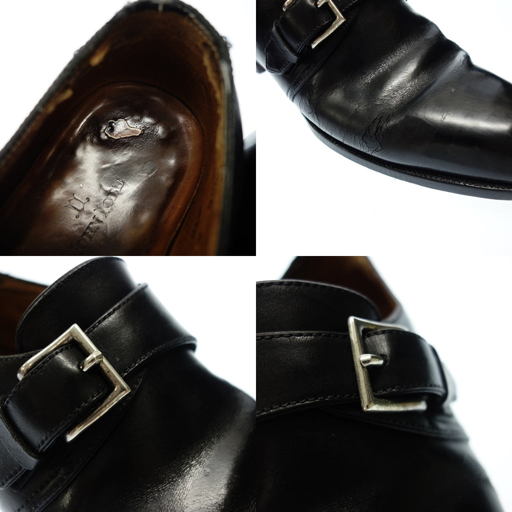 中古◇ジョンロブ シングルモンク MATTA メンズ 5 黒 JOHN LOBB【LA