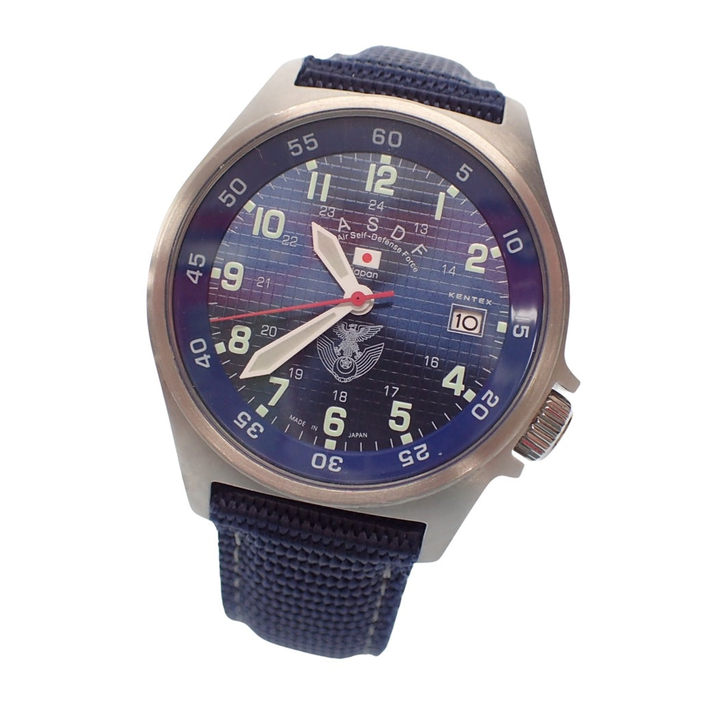 Like new◆KENTEX watch S455M-02 Air Self-Defense Force model quartz blue KENTEX [AFI19] 